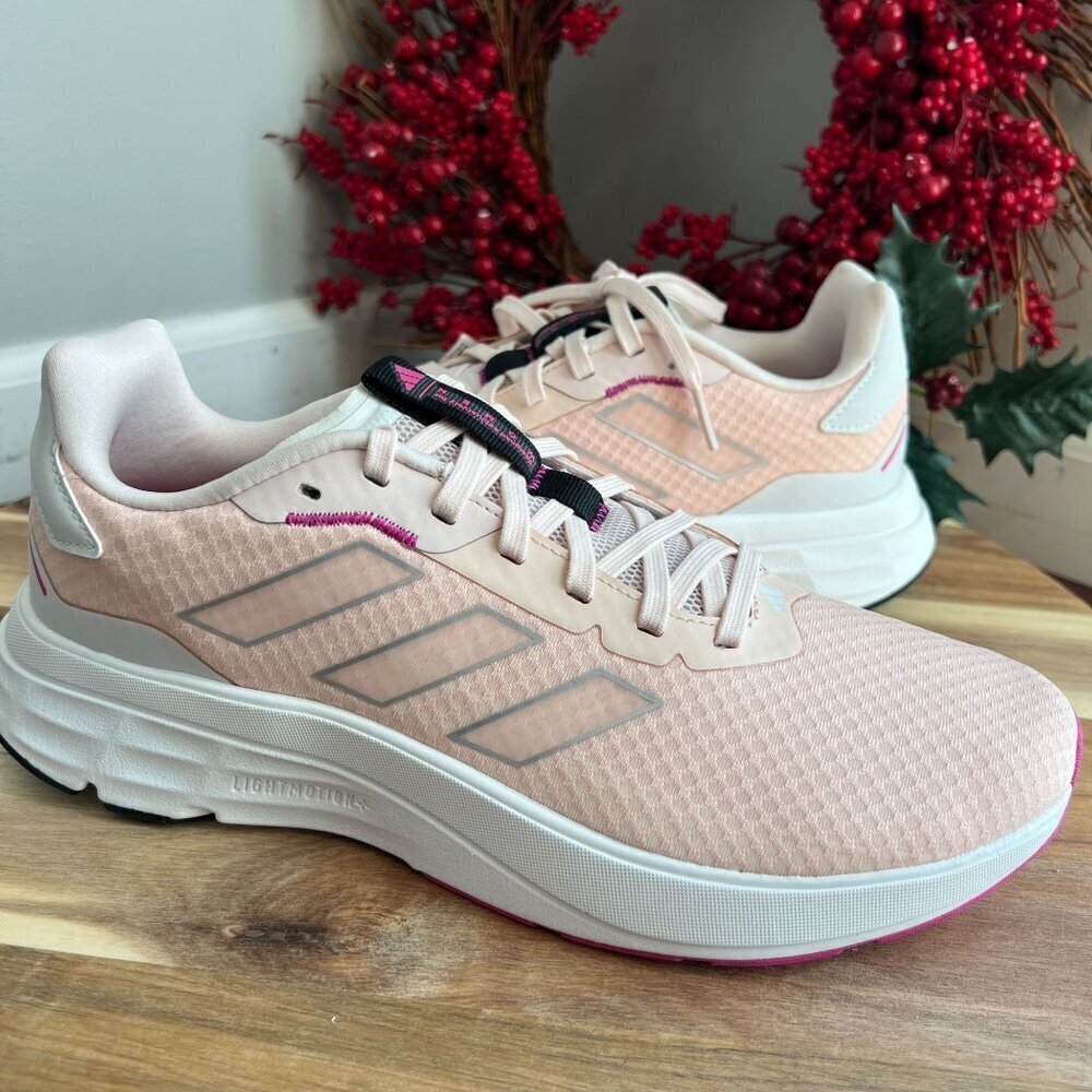Adidas Womens Speedmotion Running Shoe Sz 9.5 Quartz/ Silver Met/Fuchsia